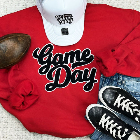 No Sport Red Game Day Crewneck