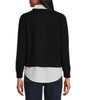Multiples Knit V-Neck Long Sleeve Sweater Cardigan