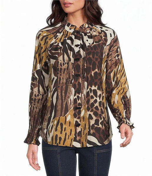 Multiples Crinkle Animal Ruffle Collar and Cuff