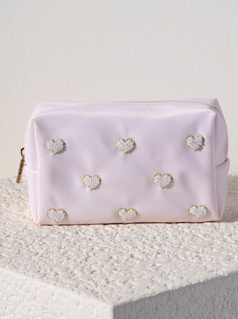 Pearl Hearts Cosmetic Pouch