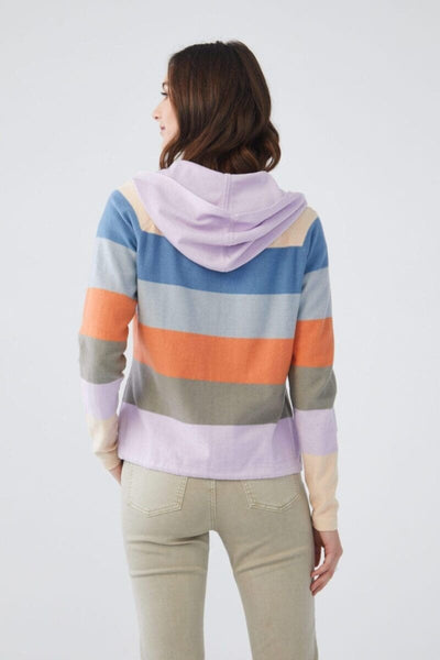 FDJ Striped Hooded Cardigan