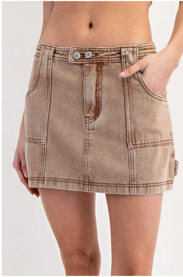 Hazelnut Mini Skirt