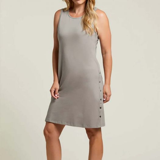 Tribal Side Snap Sleeveless Dress
