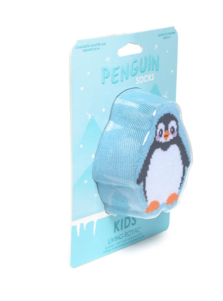 Penguin Kids 3D Crew Socks