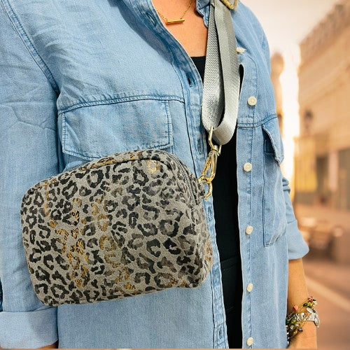 Leopard Vegan Leather Bum Bag