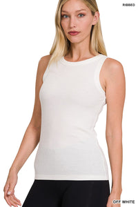 Ribbed Scoop-Neck Tanks