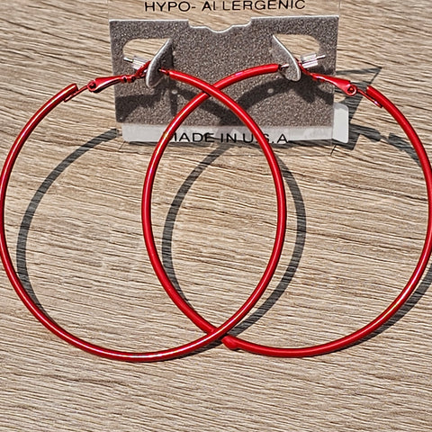 Xtra-Large Red Hoops