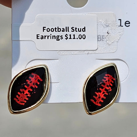 Football Stud Earrings