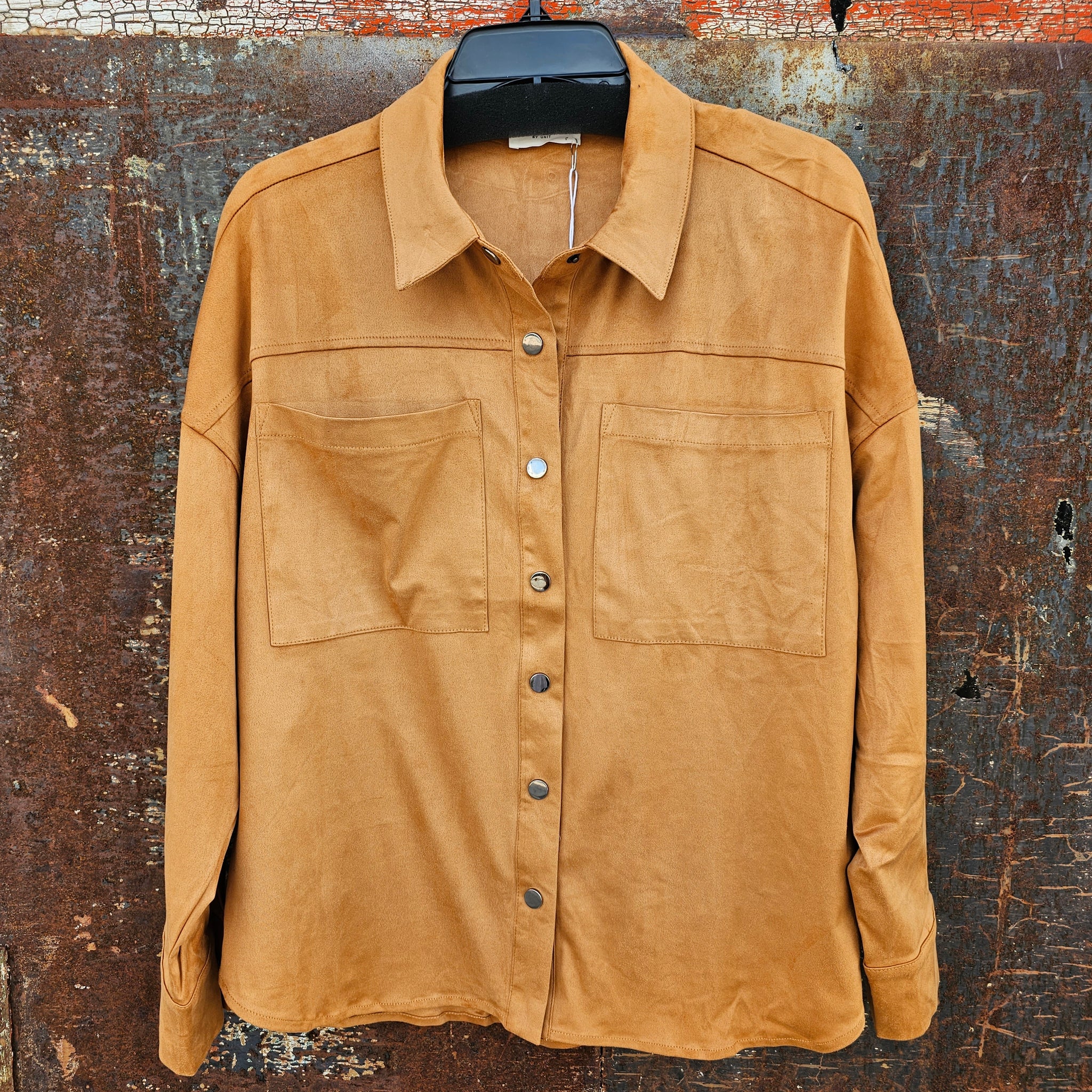 Camel Button Down Shacket