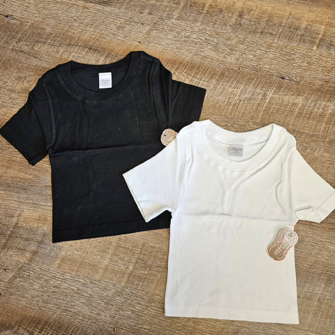 Ribbed Seamless Shirt (2 Colors)