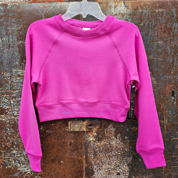 Hot Pink Soft Cloud Crewneck Top