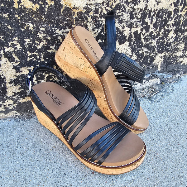 Corkys About Last Night Black Sandal