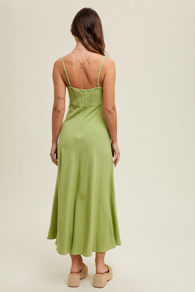 Twist Top Midi Dress Lillie Kate Boutique Twist Top Midi Dress Lillie Kate Boutique