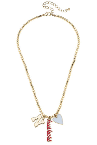 Nebraska Huskers Charm Necklace