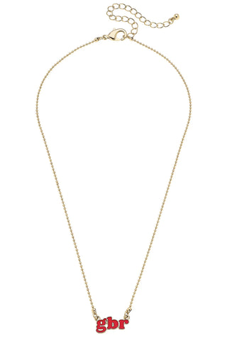 Nebraska Huskers GBR Slogan Necklace