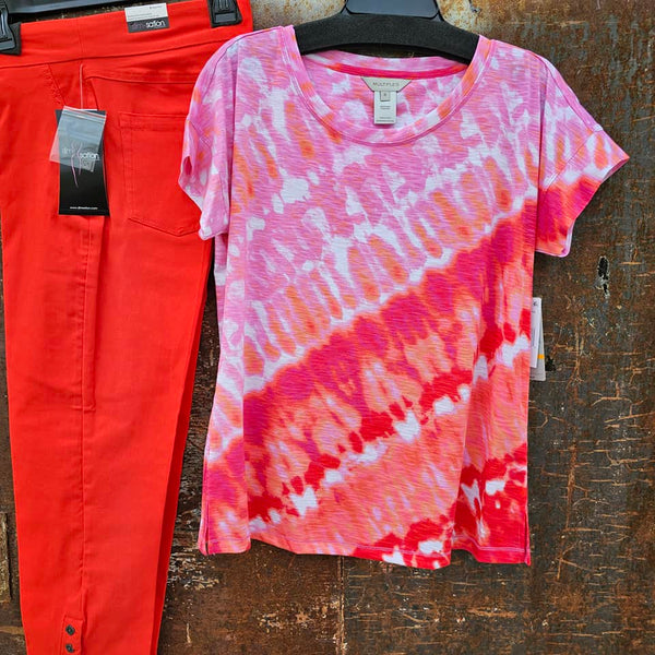 Multiples Pink Tie-Dye Top