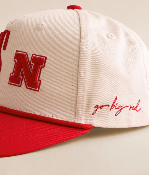 Nebraska Huskers Tan & Red Trucker Hat