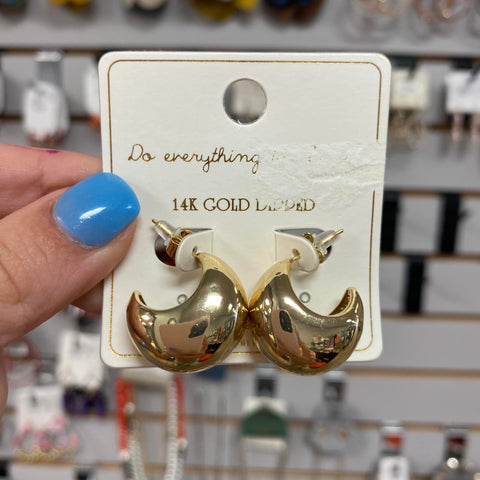 Gold Chunky Earrings