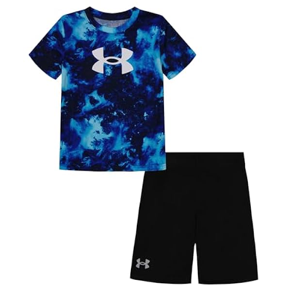 UA Boys Midnight Navy Printed Set