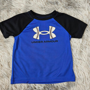 UA Boys Team Royal Baseball Logo Top