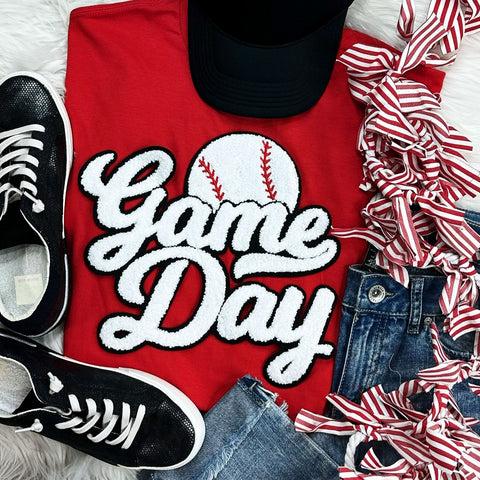 Softball Red Game Day Tee