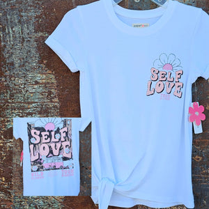 Self Love Wild Flower Front Tie Tee