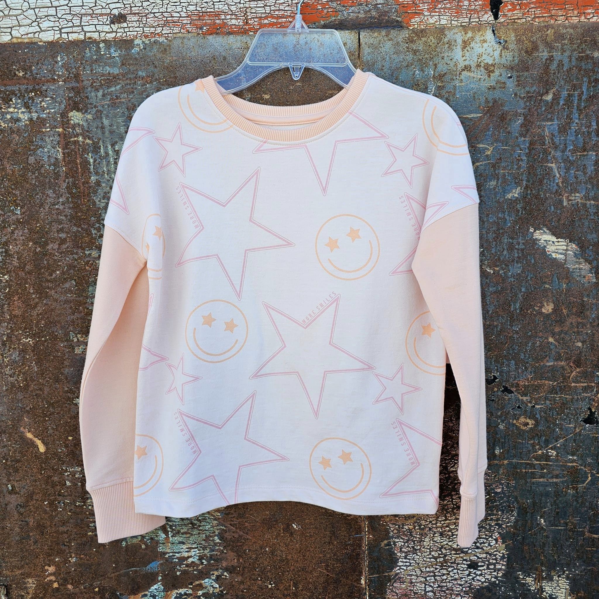 Pink and Orange Graphic Crewneck