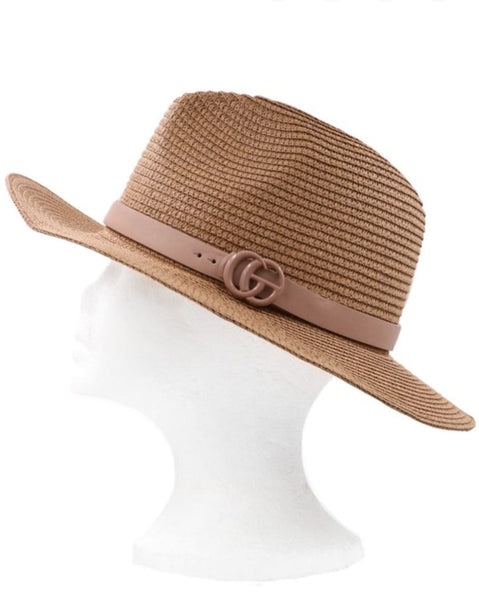 Buckle Band Panama Hats