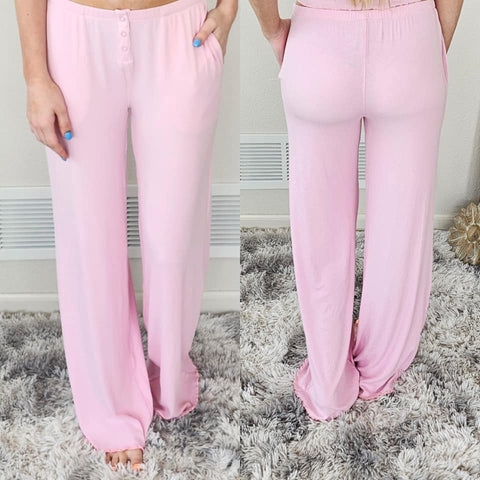 Mono B Pink Bamboo Lounge Pant