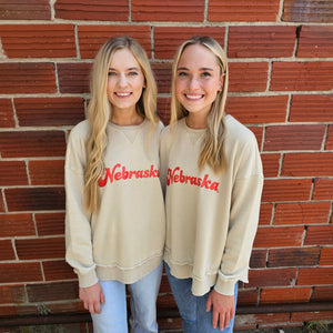 Nebraska Oversized Hi-Lo Pullover