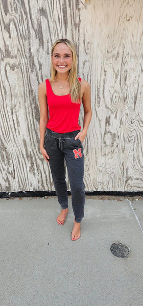 Nebraska Charcoal Sweatpants