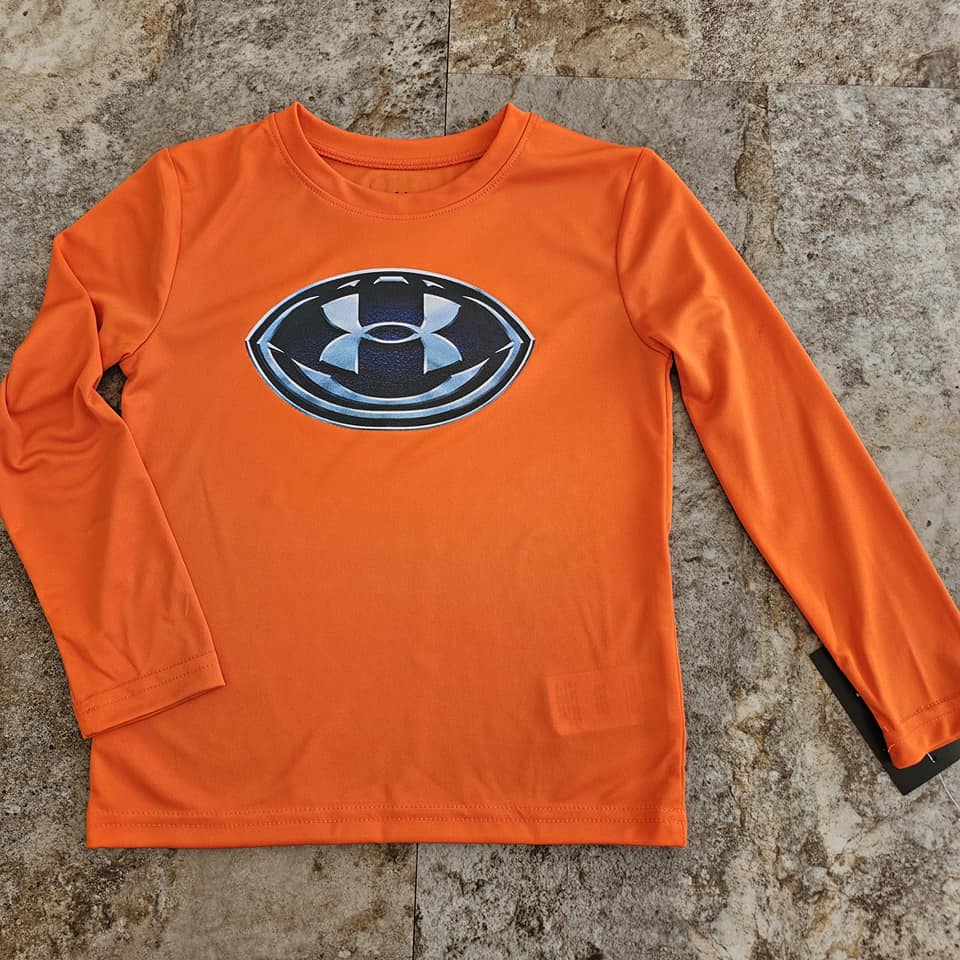 UA Boys Neon Orange Tee