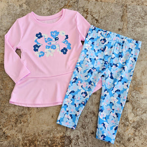 UA Girls Pink and Floral Set