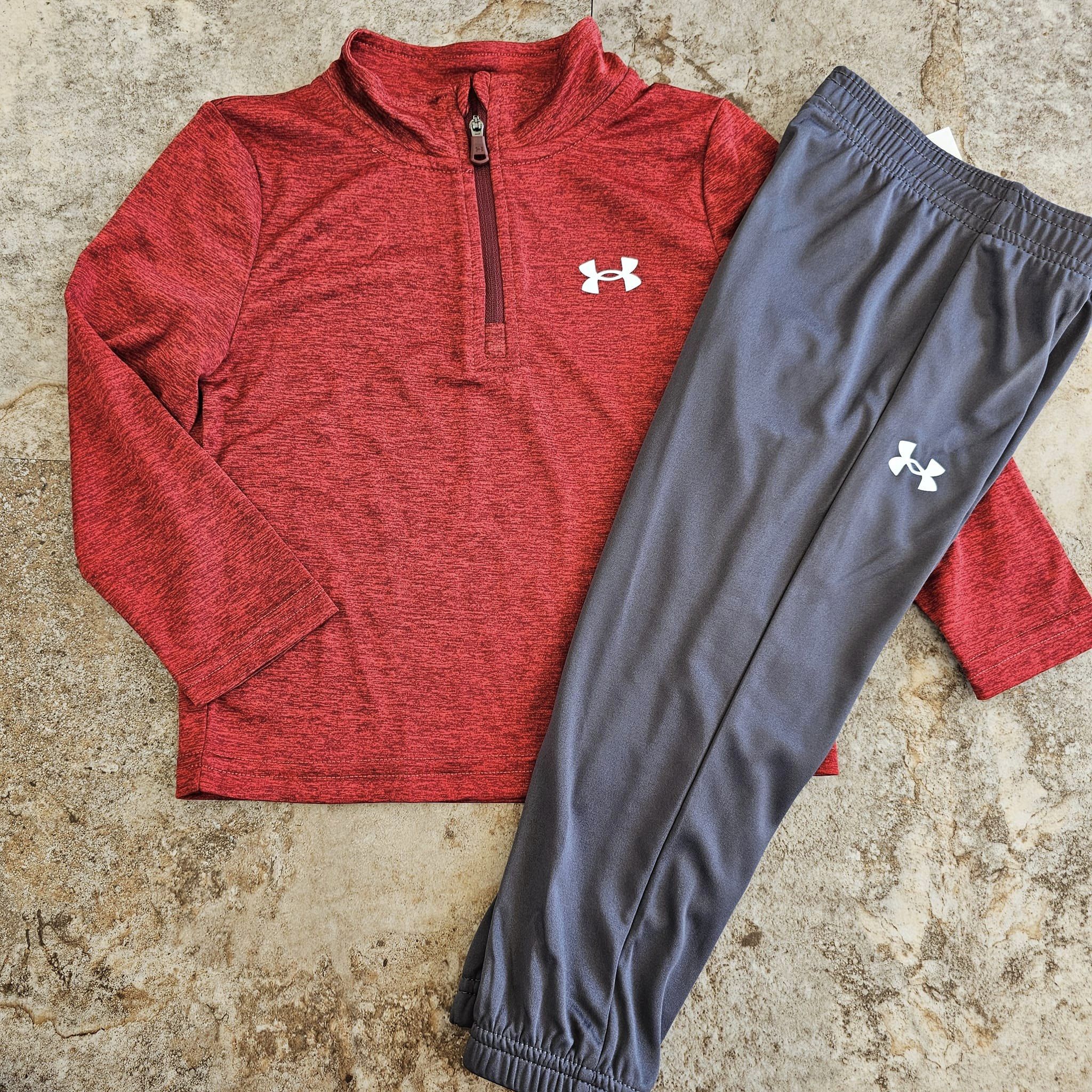 UA Boys Red and Grey Set