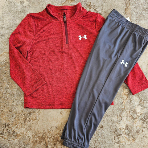 UA Boys Red and Grey Set