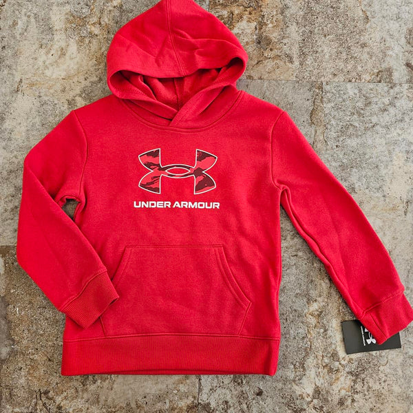 UA Boys Red Camo Logo Sweatshirt