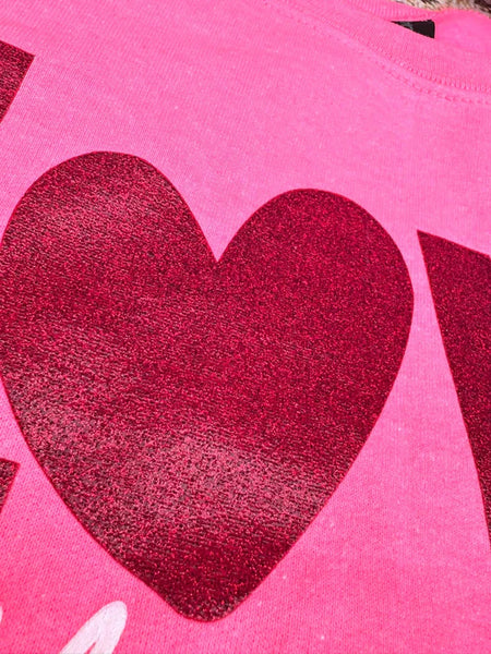 Love Is All You Need Glitter Graphic