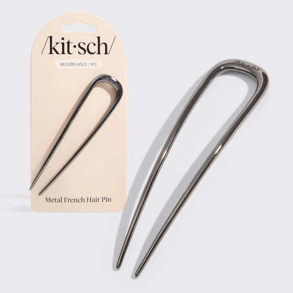 Kitsch Hematite French Hair Pin