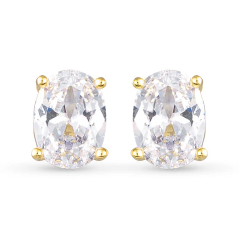 Oval Stud Earrings