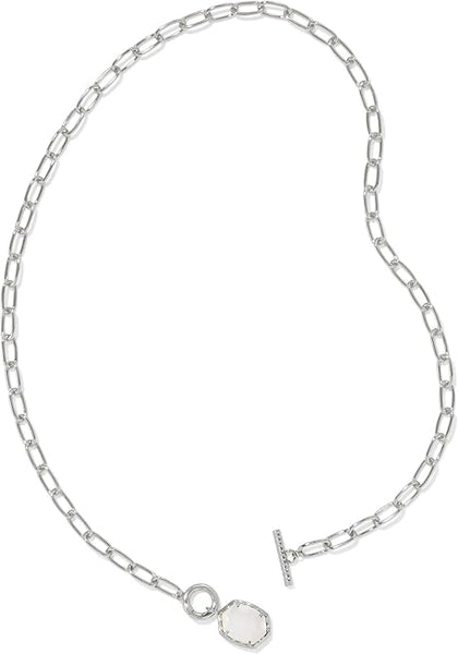 Daphne Convertible Silver Link and Chain Necklace-IMP