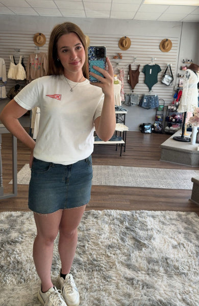 Nebraska Volleyball Fan Shirt in White