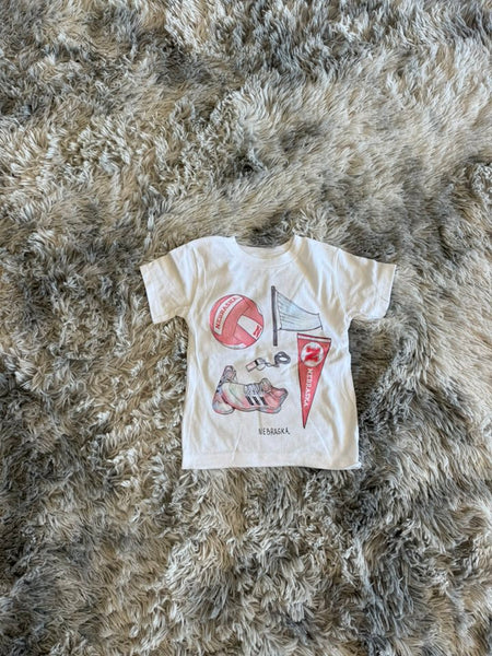 Nebraska Volleyball Tee