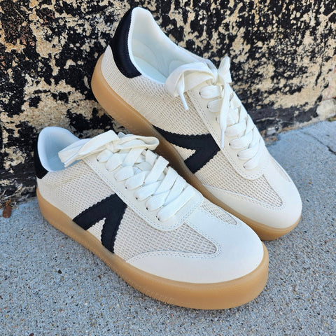 MIA Axel Sneaker in Black and White
