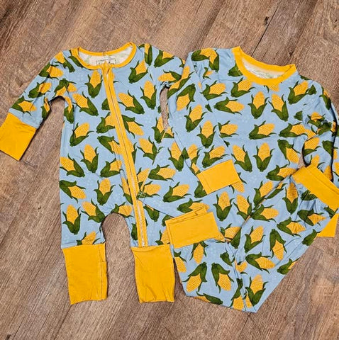 The Good Life - Blue - Bamboo Pajama Set