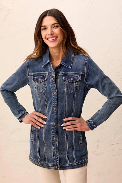 Tribal Maxi Denim Jacket