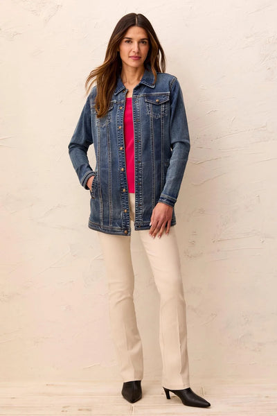 Tribal Maxi Denim Jacket