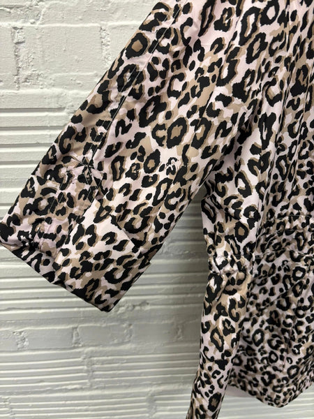 Nikki Jones Parker Pink Leopard Rain Jacket