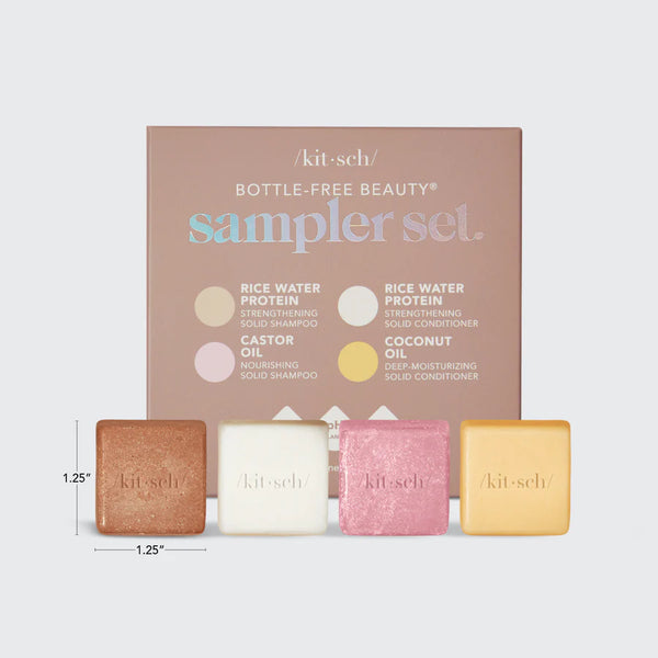 Kitsch Travel Shampoo + Conditioner Sampler Set