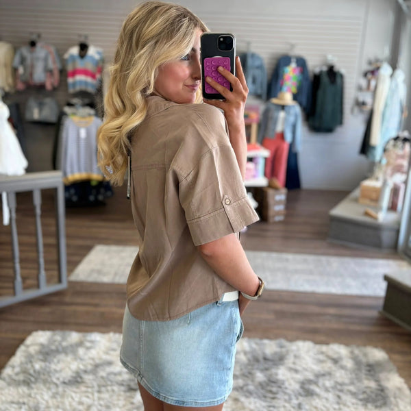 Charlie B. Tence Front Button Shirt