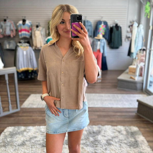 Charlie B. Tence Front Button Shirt